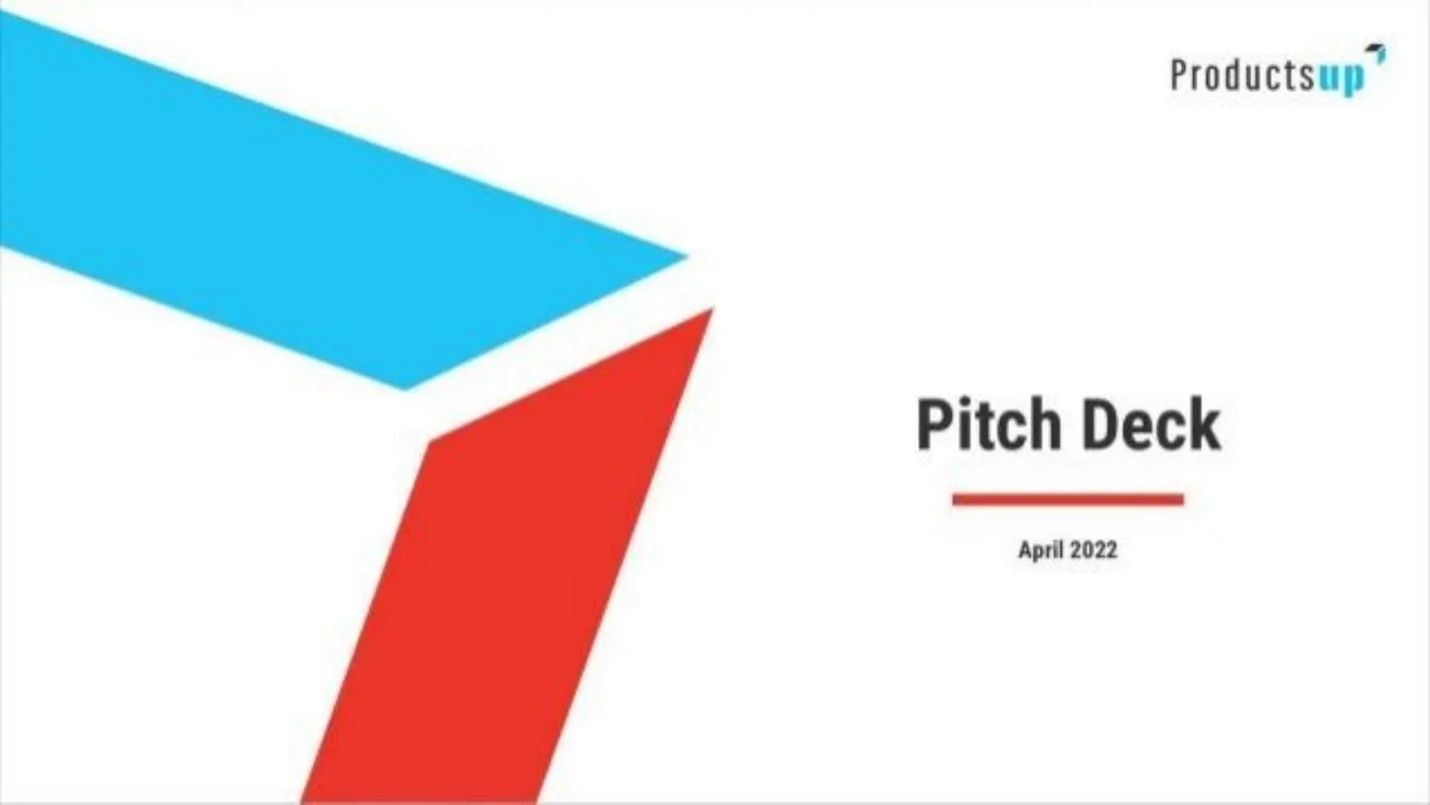 Productsup pitch deck slide