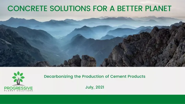 Progressive Planet pitch deck cover