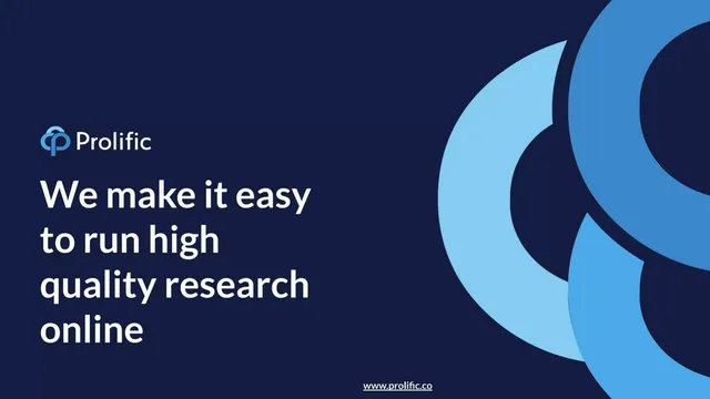 Prolific AI pitch deck cover