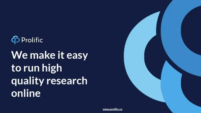 Prolific pitch deck cover