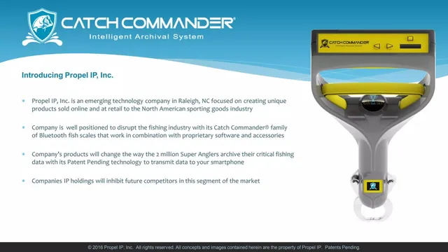 Company overview slide 2 from Propel IP, Inc. (Catch Commander)