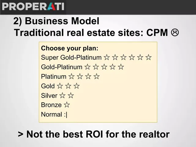 Business model / revenue streams slide 6 from Properati