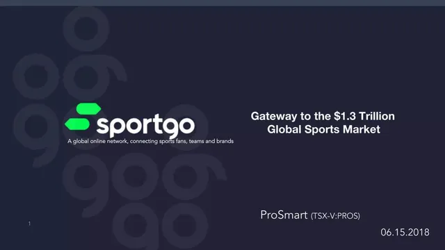 ProSmart (Sportgo) pitch deck cover