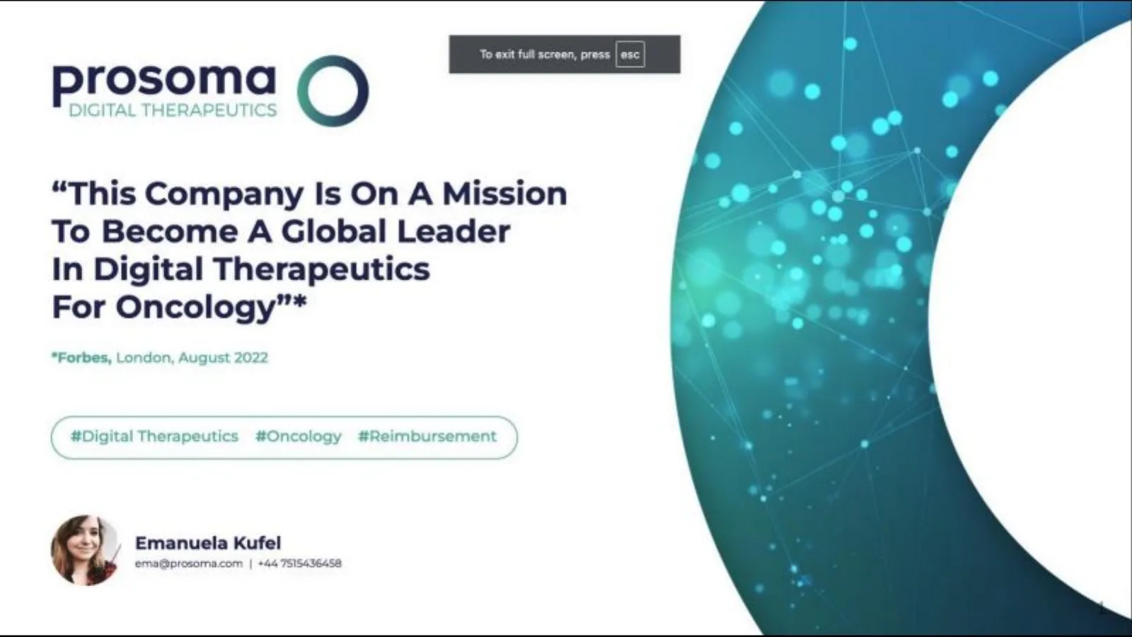 Prosoma pitch deck slide