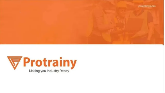 Protrainy pitch deck cover