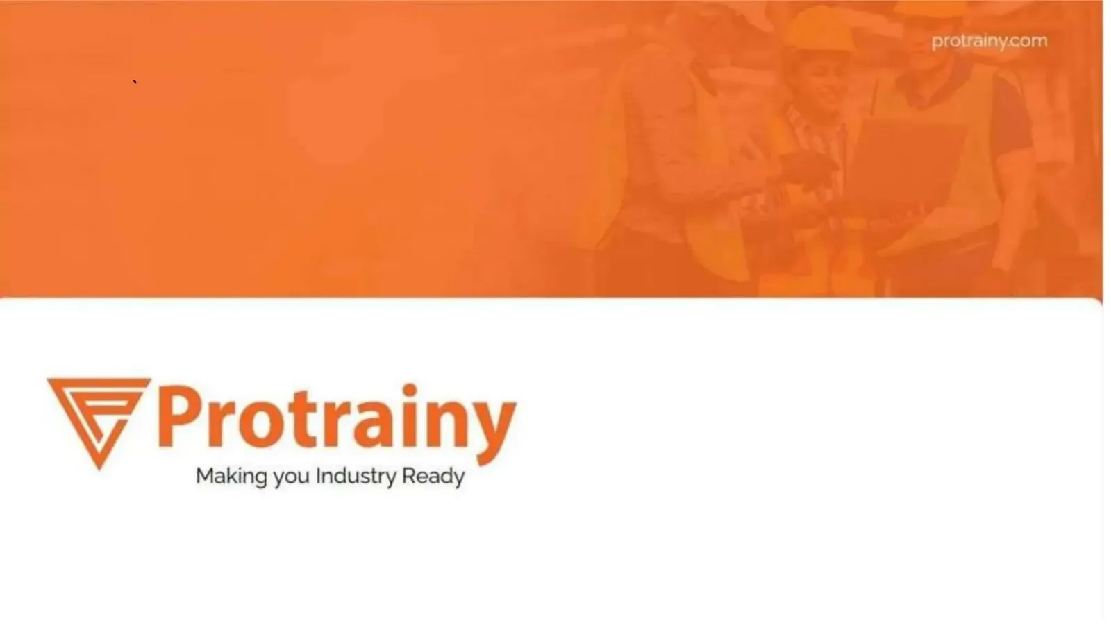 Protrainy pitch deck slide