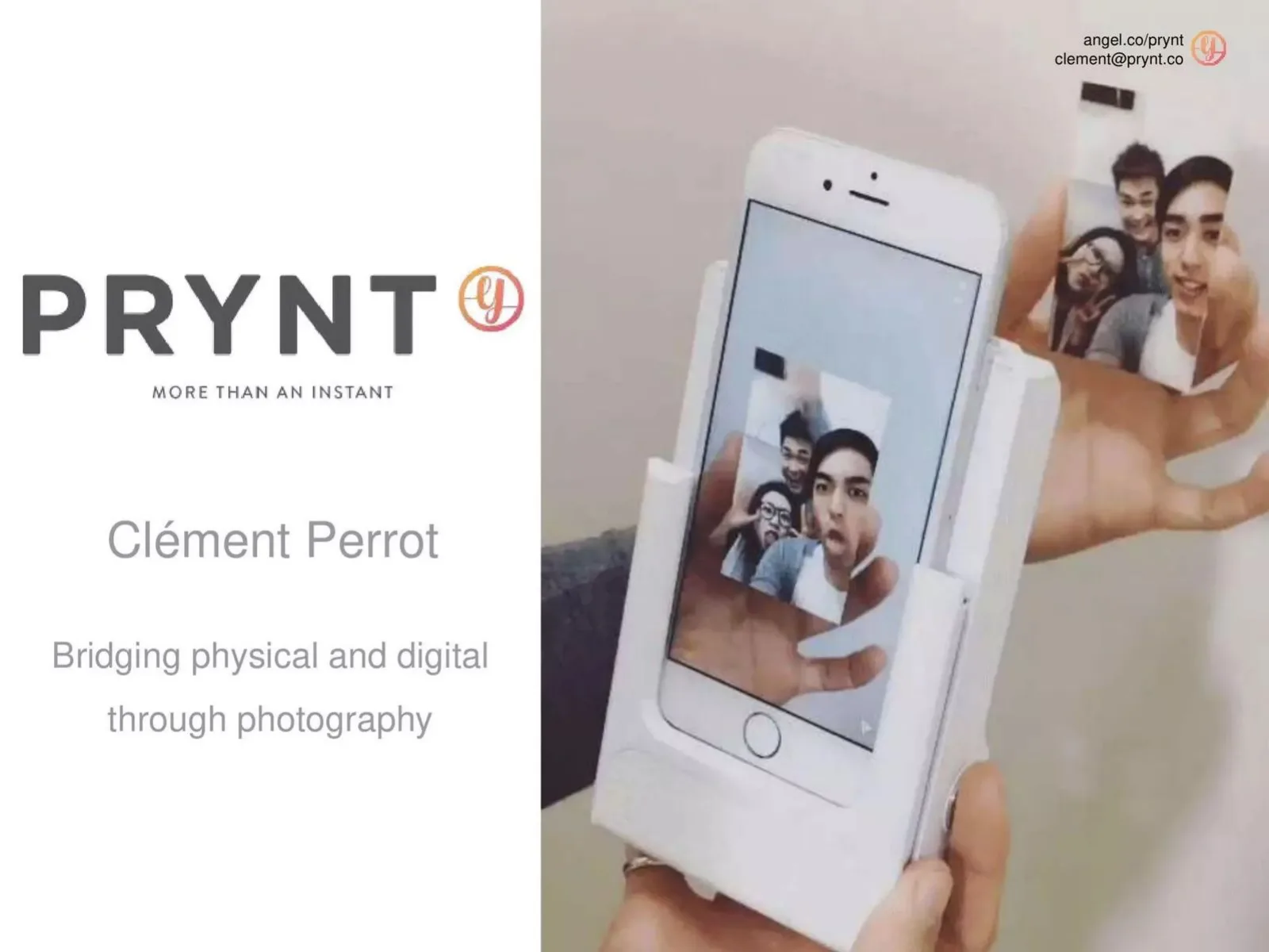 Prynt pitch deck slide