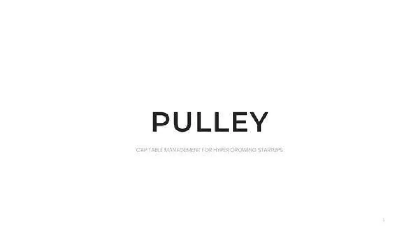 Pulley pitch deck slide