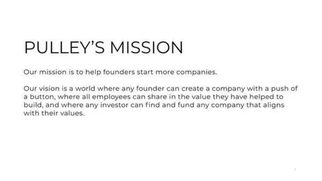 Vision slide 3 from Pulley