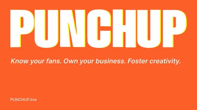PunchUp Live pitch deck cover