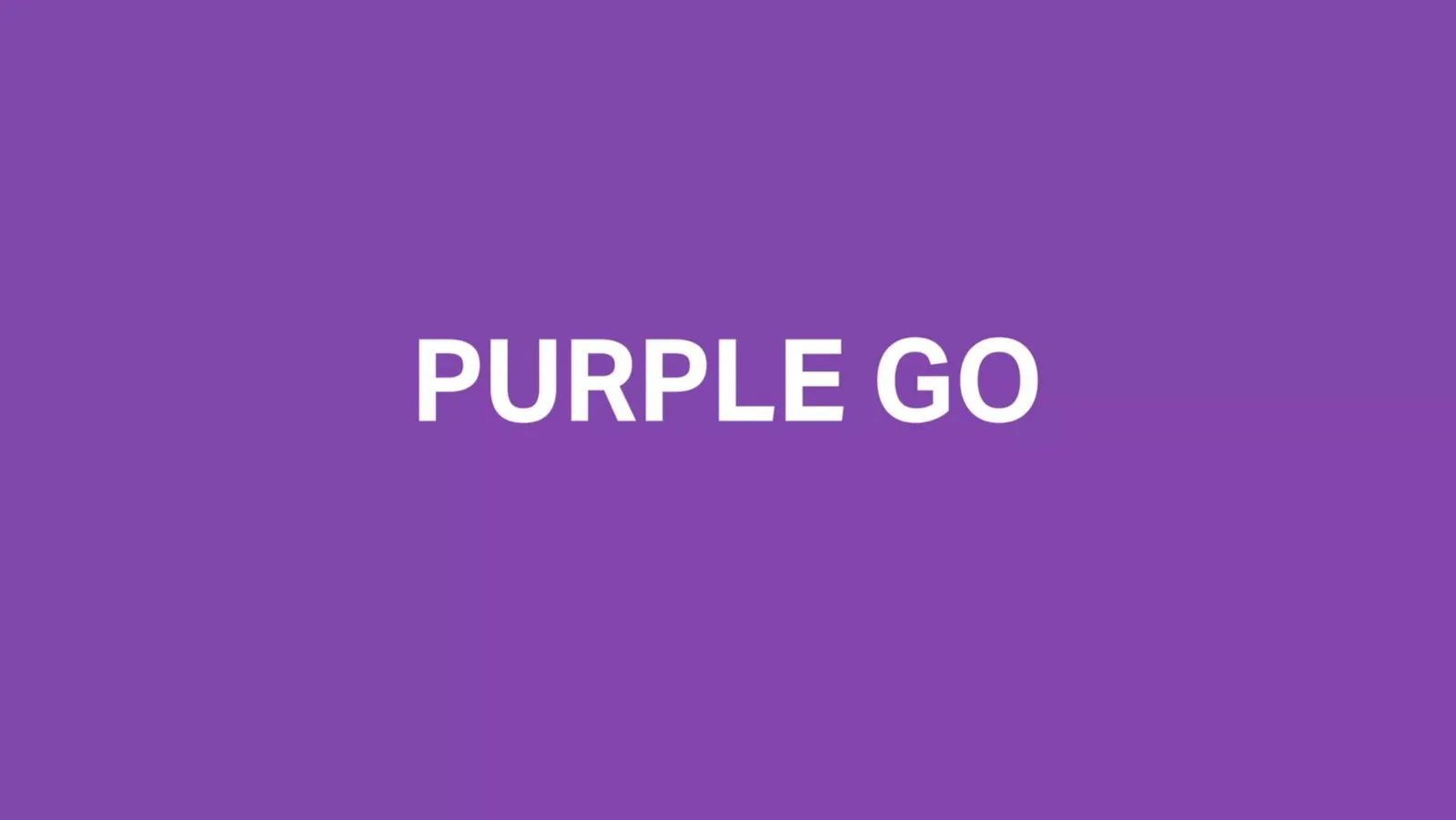 Purple Go pitch deck slide