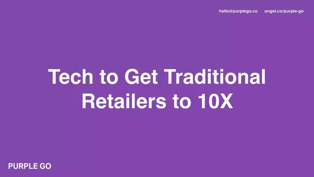 Product / solution slide 6 from Purple Go
