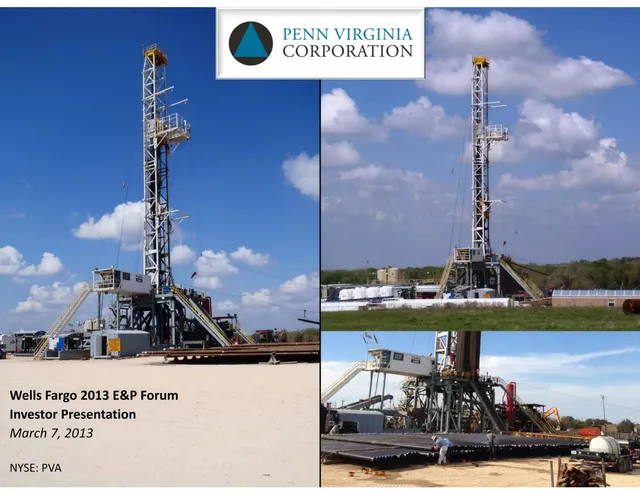 Penn Virginia Corporation pitch deck cover