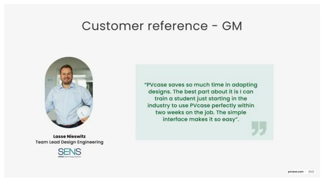 Reviews / testimonials / feedback slide 6 from PVcase