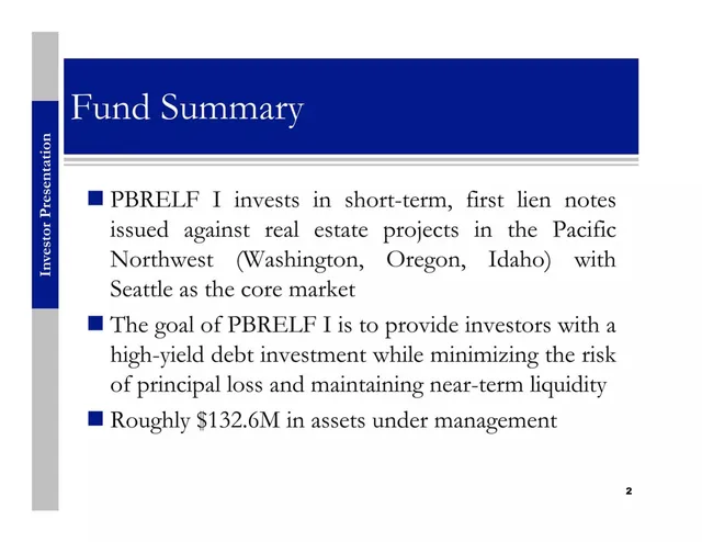Product / solution slide 2 from Pyatt Broadmark Fund I