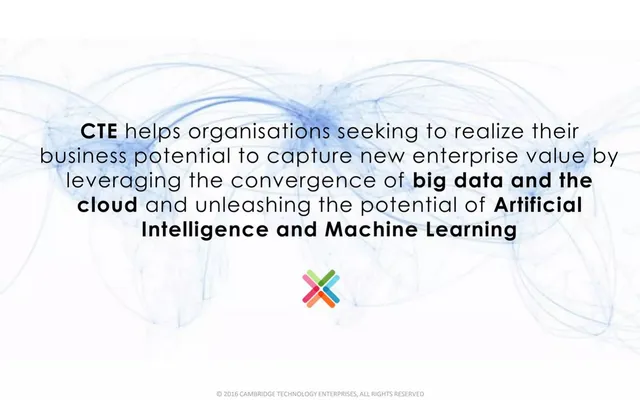 Product / solution slide 4 from Cambridge Technology Enterprises