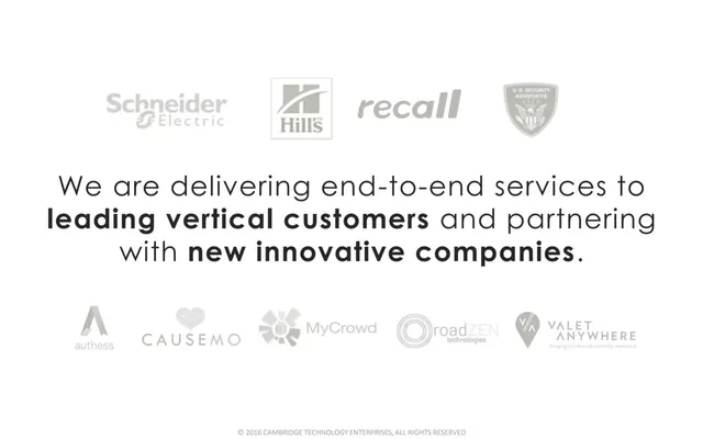 Go-to-market strategy slide 6 from Cambridge Technology Enterprises