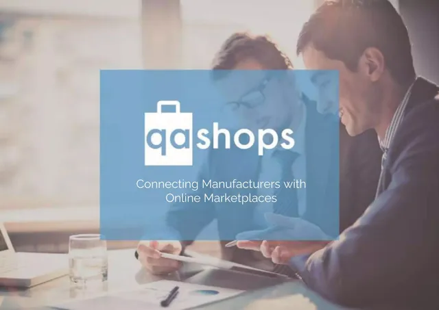 Qashops pitch deck cover