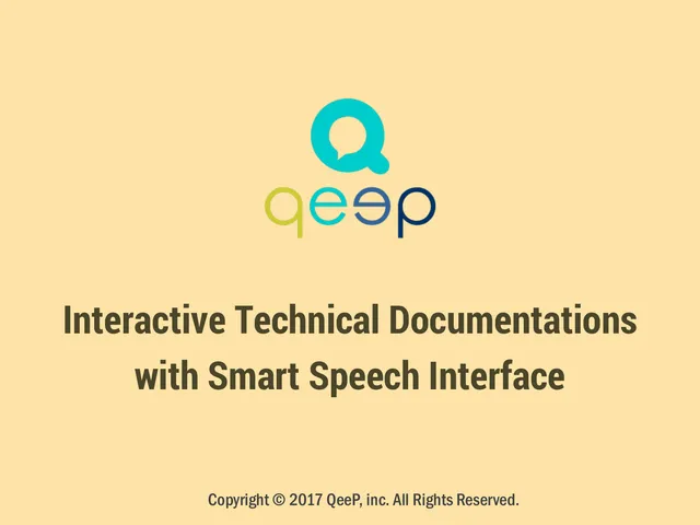 Qeep (qeep.ai) pitch deck cover