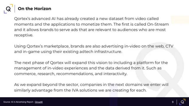 Vision slide 8 from Qortex