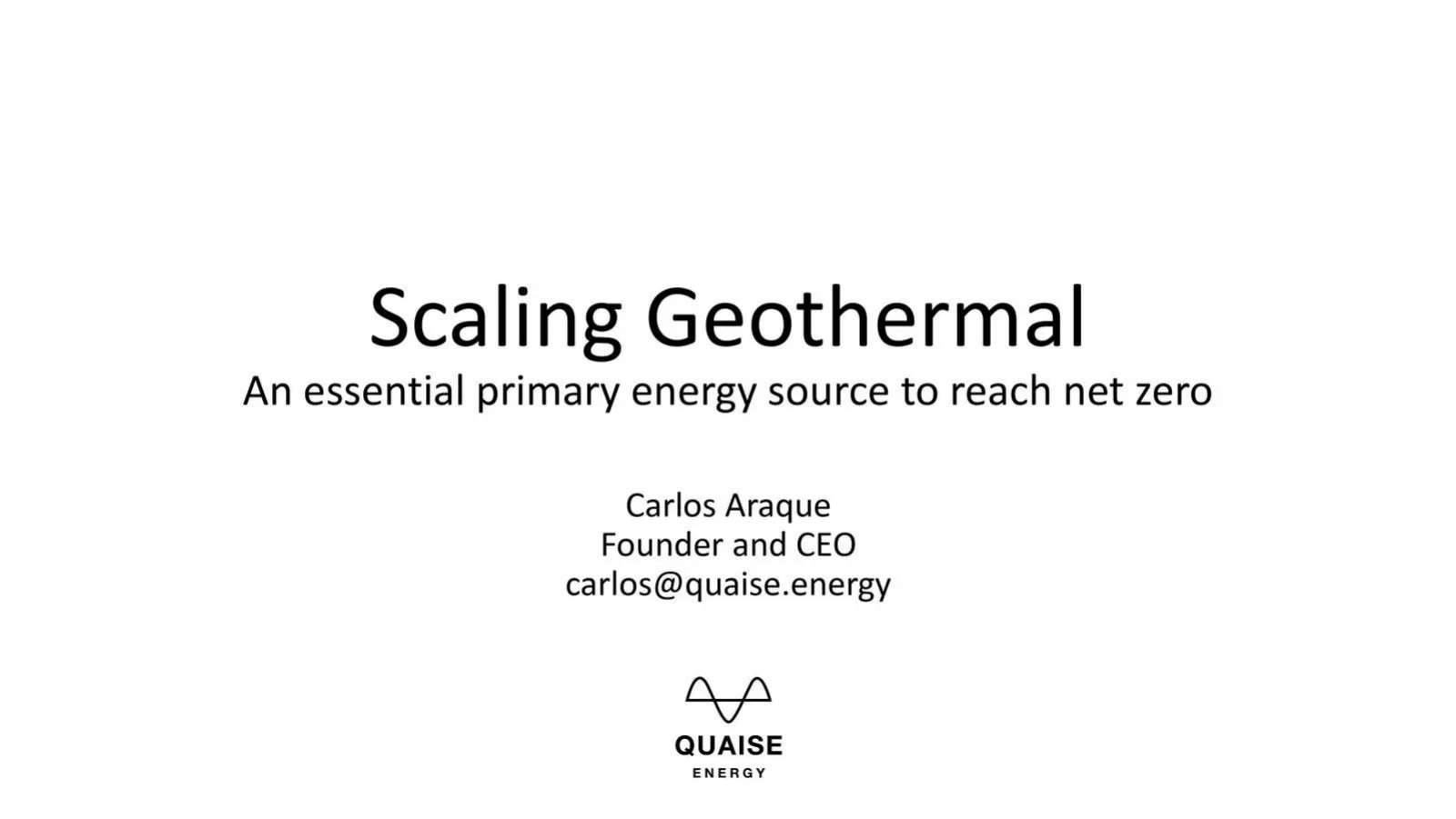 Quaise Energy pitch deck slide