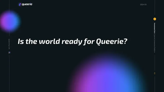 Queerie pitch deck cover