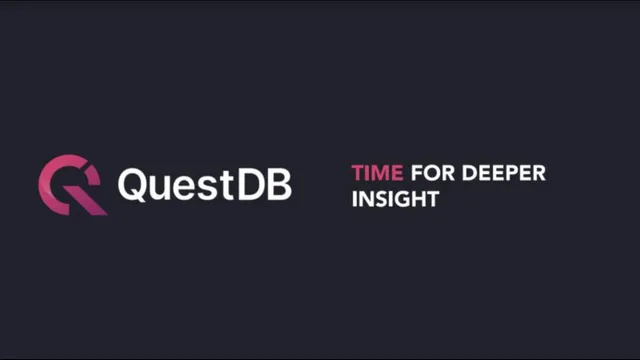 QuestDB pitch deck cover