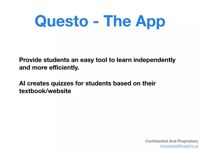 Product / solution slide 5 from Questo AI