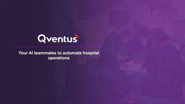 Qventus pitch deck cover