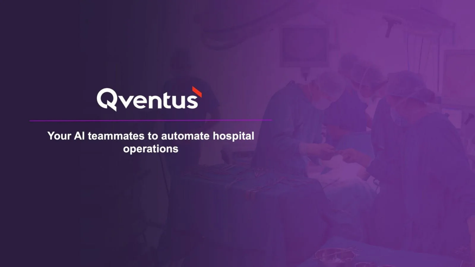 Qventus pitch deck slide