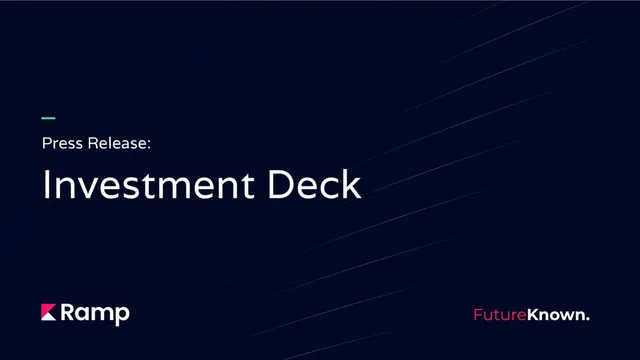 Ramp pitch deck cover
