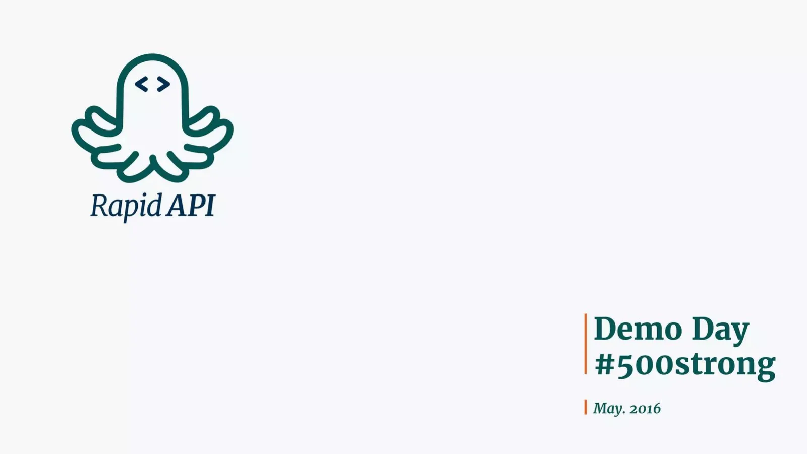 Rapid API pitch deck slide