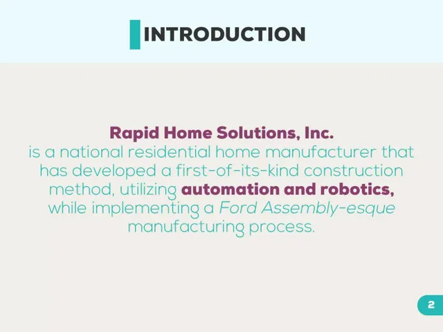 Company overview slide 2 from Rapid Home Solutions, Inc.