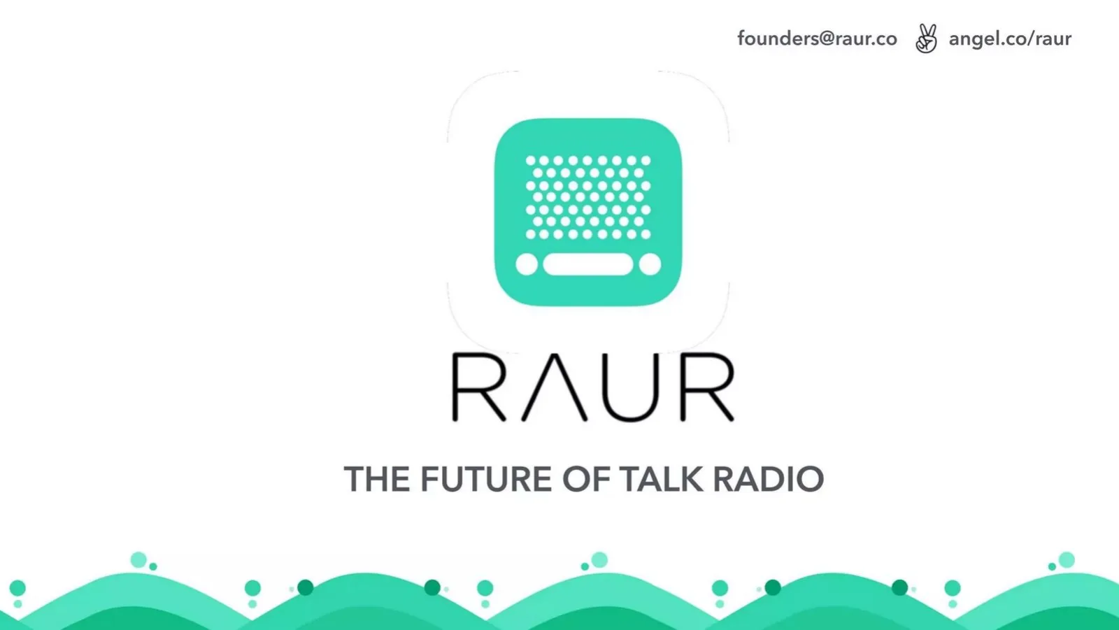 Raxar (Raur) pitch deck slide