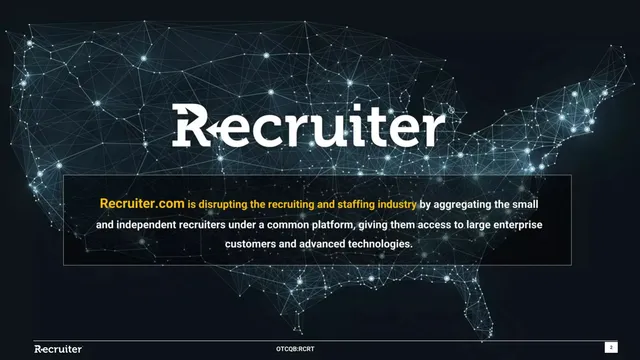 Product / solution slide 2 from Recruiter.com Group