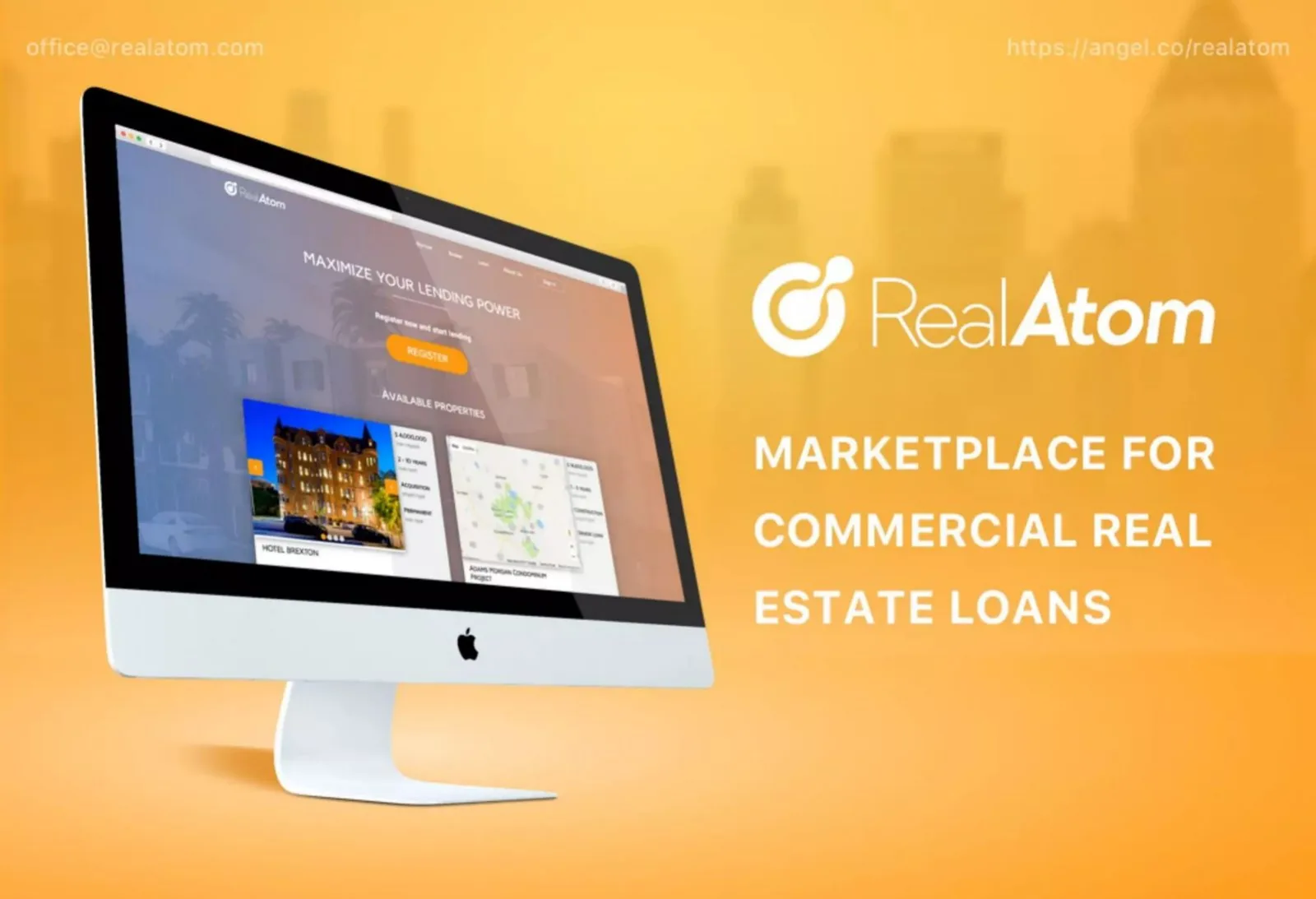 RealAtom pitch deck slide