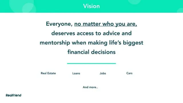 Vision slide 3 from RealFriend