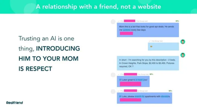 Product / solution slide 4 from RealFriend