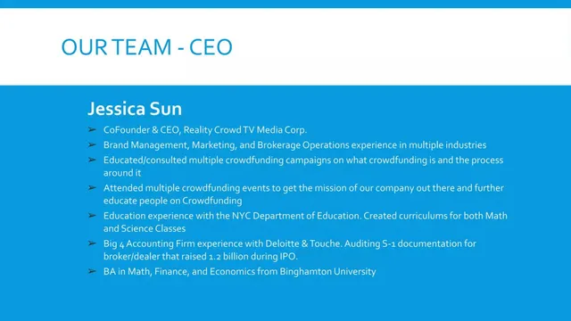 Team slide 4 from Reality Crowd TV Media Corporation