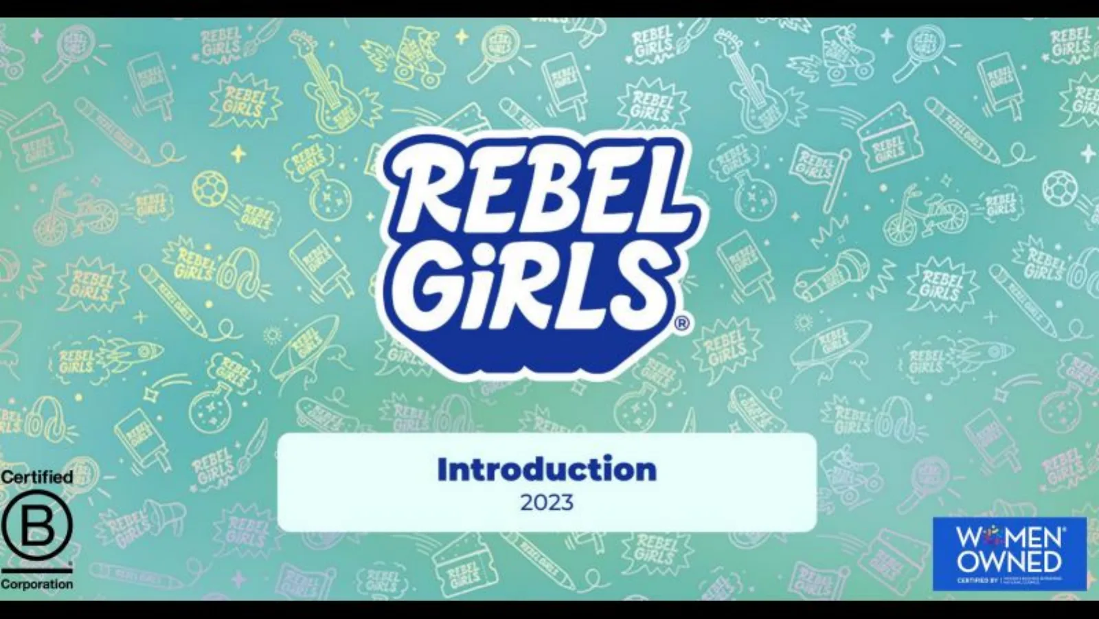 Rebel Girls pitch deck slide