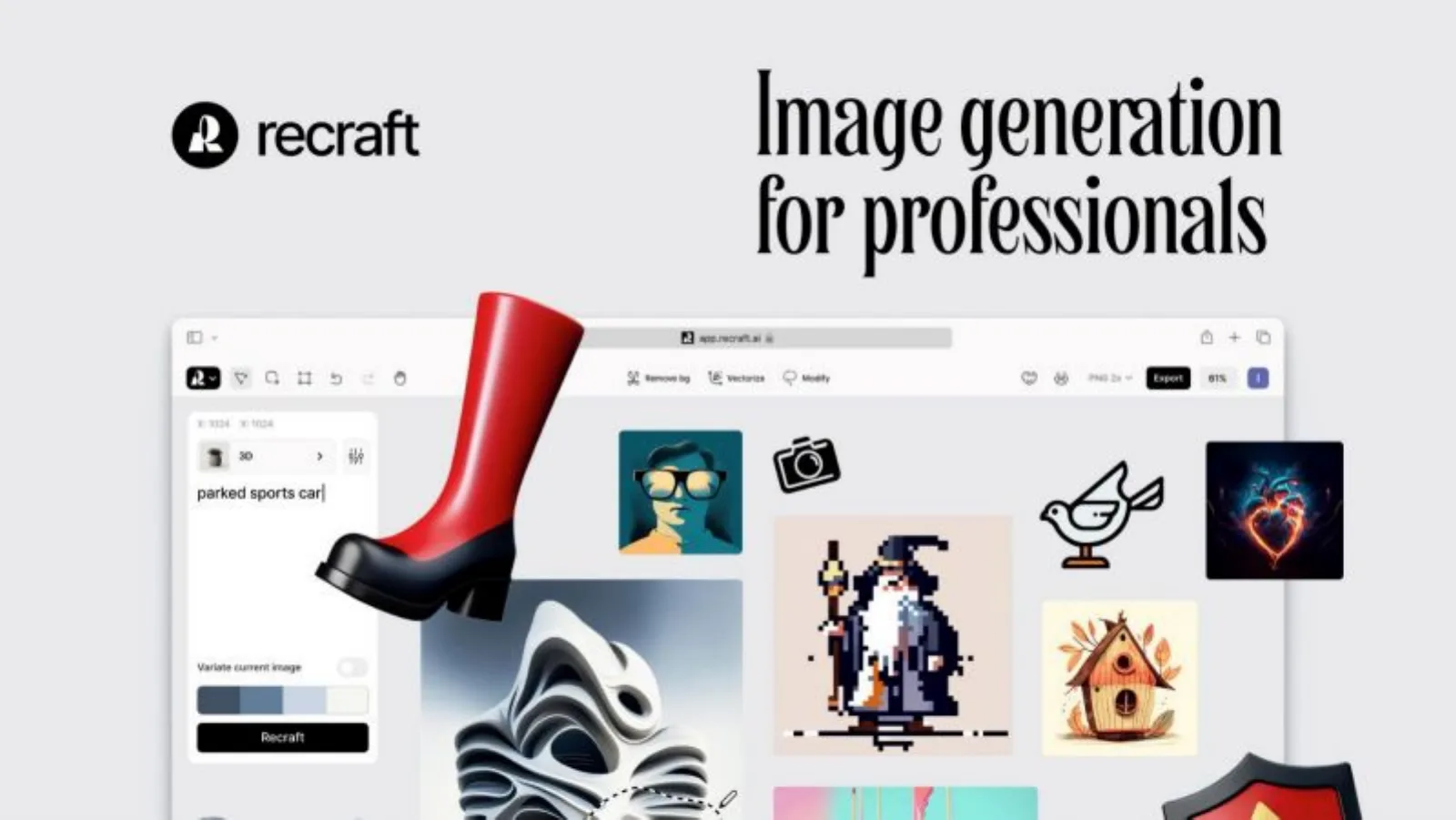 Recraft pitch deck slide