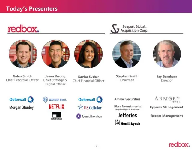 Team slide 3 from Redbox SPAC