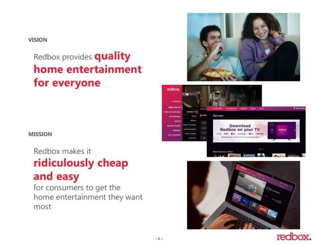 Vision slide 6 from Redbox SPAC