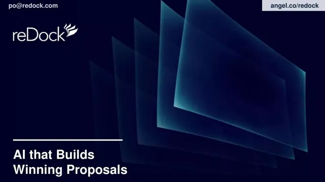 reDock pitch deck cover