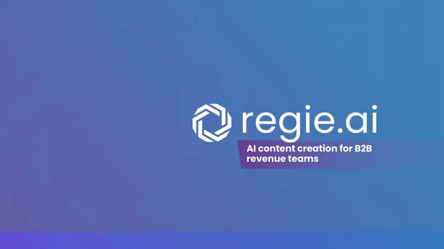 Regie.ai pitch deck cover