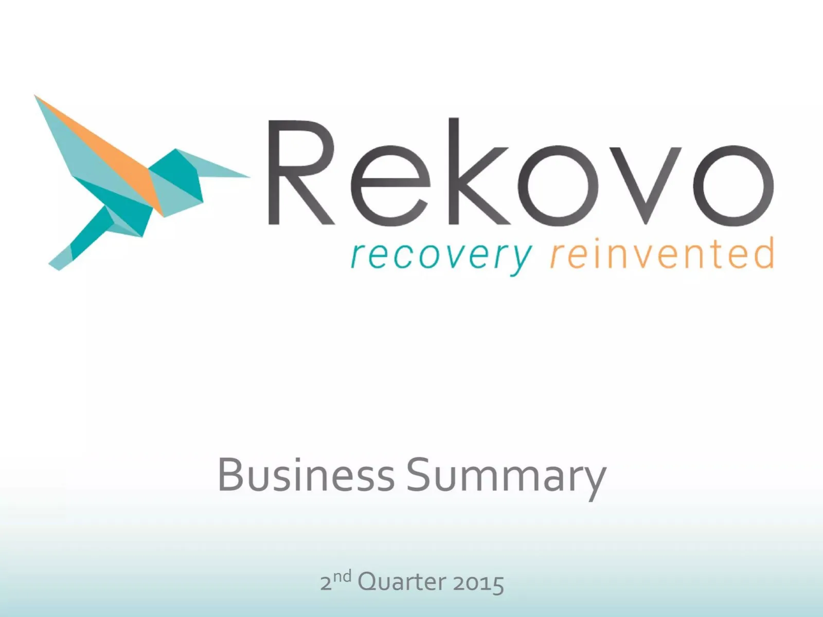 Rekovo pitch deck slide