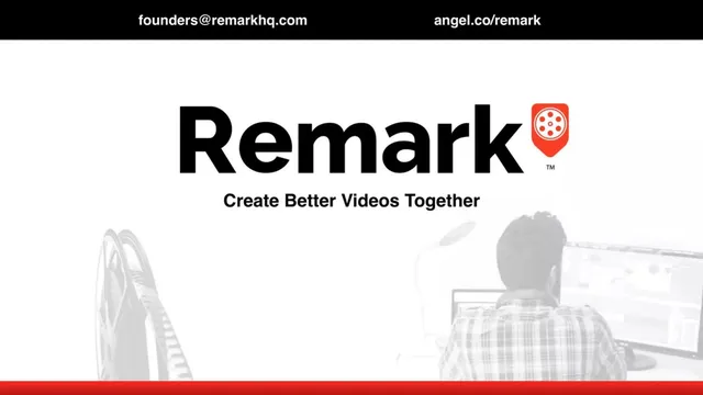 Remark pitch deck cover