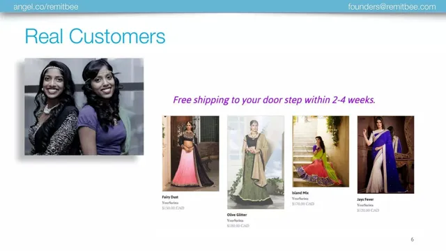 Reviews / testimonials / feedback slide 6 from RemitBee