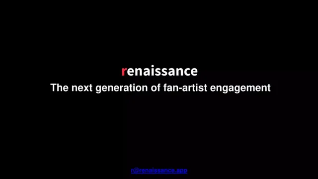 Renaissance pitch deck cover