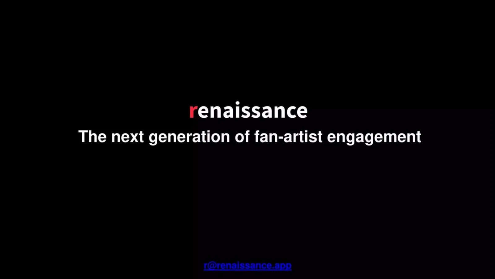 Renaissance pitch deck slide